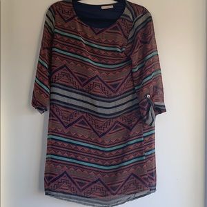 Kaitlyn Tribal Pattern Dress